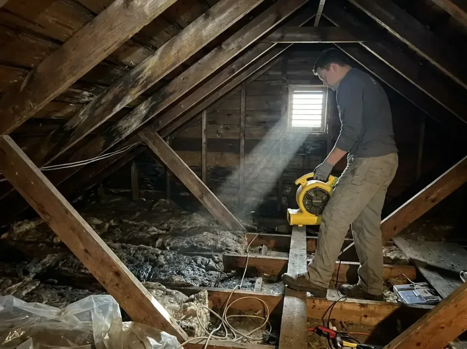 attic-water-damage-drying-proc-007 — frequently asked questions, Emergency Water Extraction & 24/7 Flood Response in Echelon…